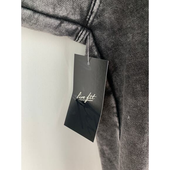 Live Fit Apparel Honor Hoodie Vintage Black Unisex Large New LVFT Never Quit - Picture 7 of 13